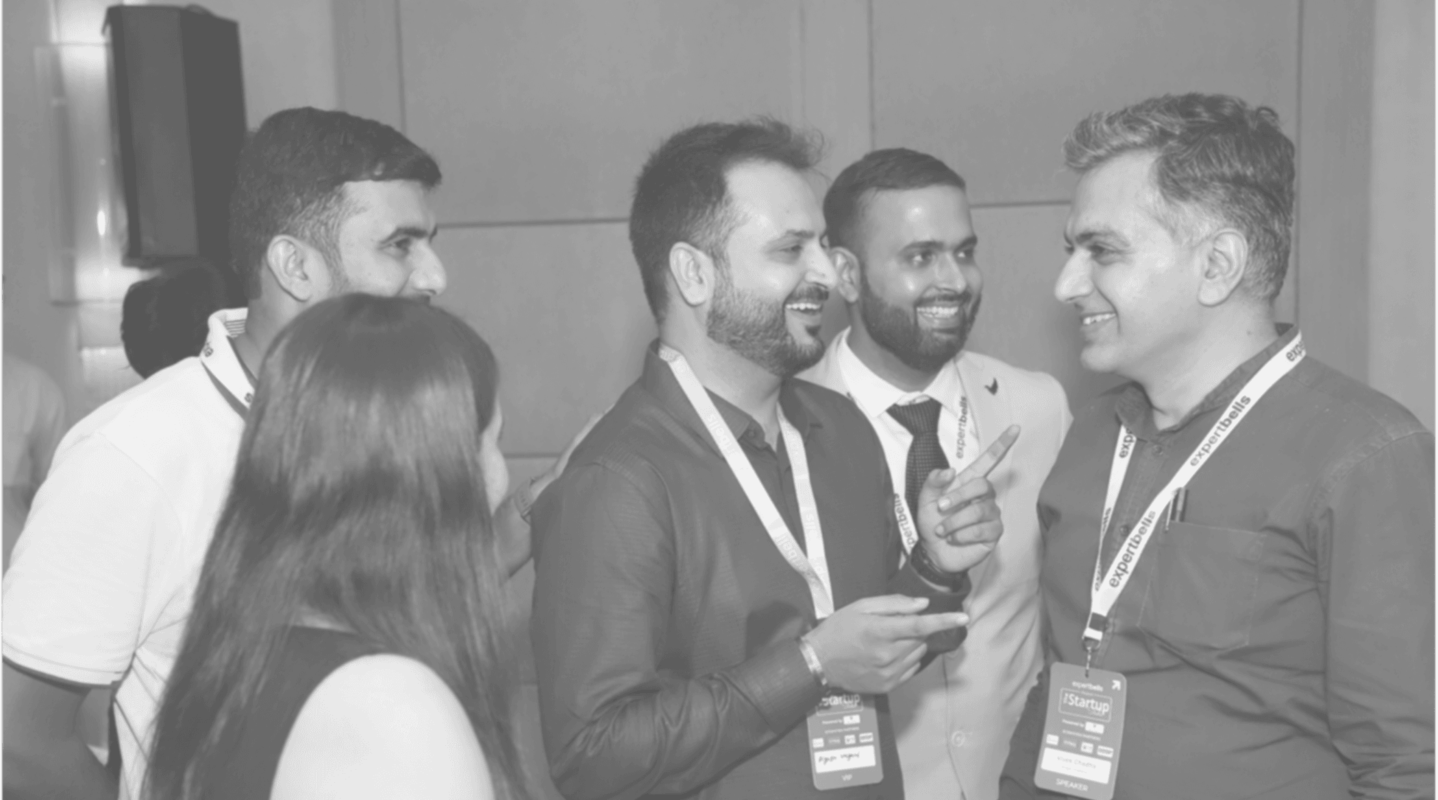 Founders networking at an ExpertBells summit