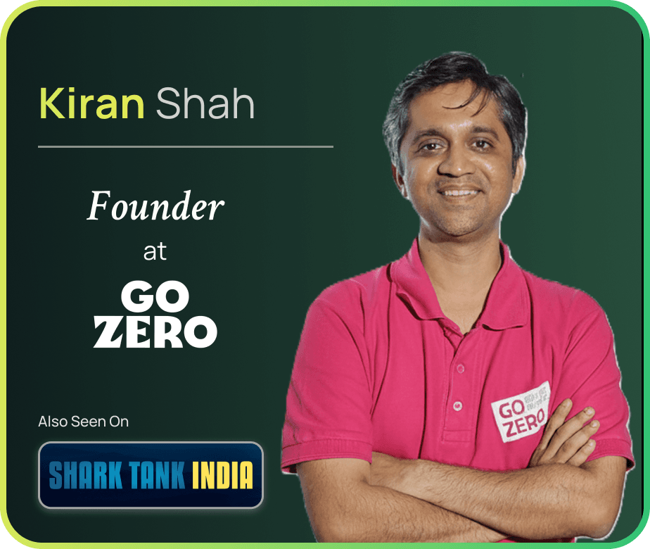 Kiran Shah, founder of Go Zero