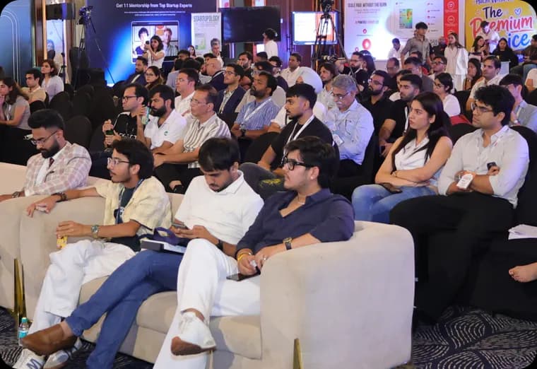 A packed audience during a session